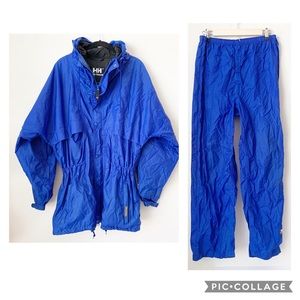Vintage Helly Hansen Packable Hooded Rain Suit